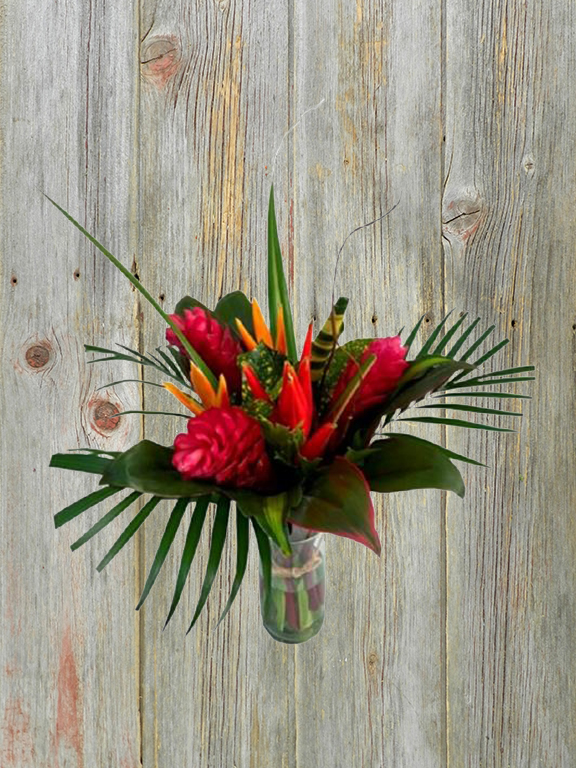 Round Confetti Medium Tropical Bouquet